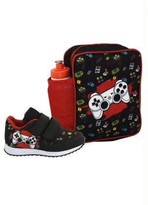 Perfecta - Kit Tênis Infantil Preto + Mochila + Squezze - PERFECTA