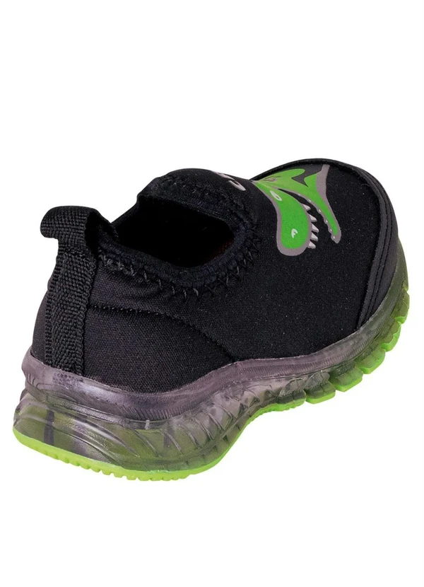 Perfecta - Tênis Bebê Preto com Luzinha 2