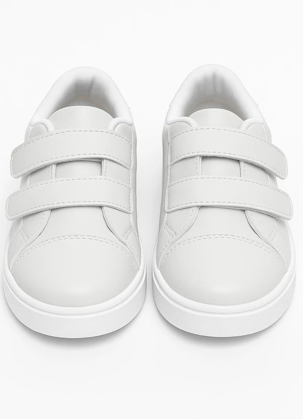Vida Costeira - Tênis Casual Preto com Duplo Velcro Branco