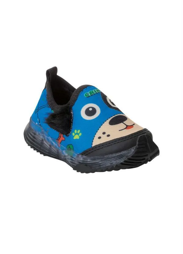Perfecta - Tênis Infantil Azul com Luz de Led