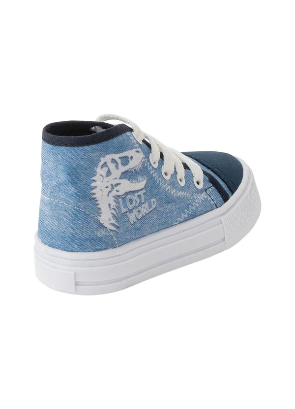 Perfecta - Tenis Infantil Azul em Tecido 2