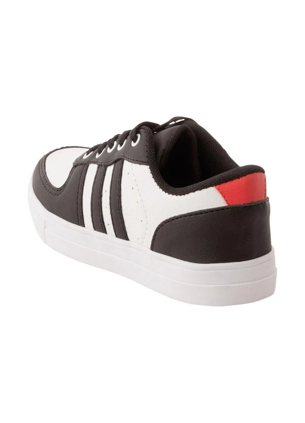 Perfecta - Tênis Infantil Branca e Preta em Sintético 2