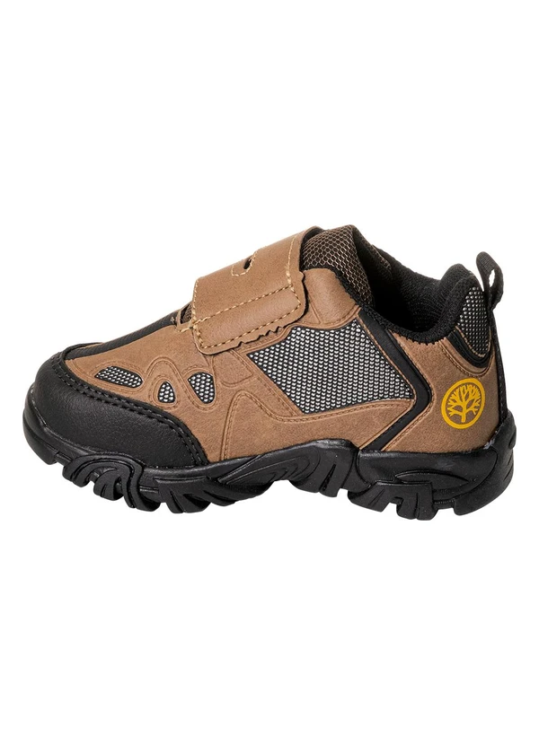 Perfecta - Tênis Infantil Café com Velcro 3