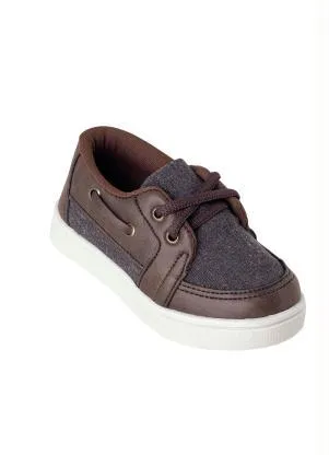 Perfecta - Tênis Infantil Café em Sintético com Tecido - PERFECTA