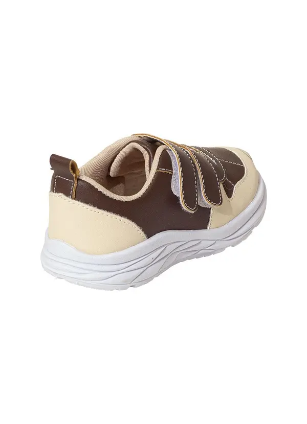 Perfecta - Tênis Infantil Café em Sintético 2