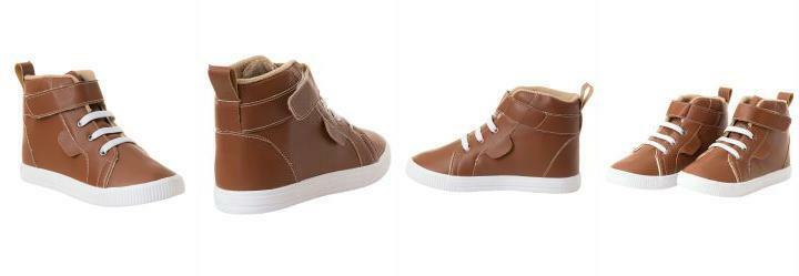 Tnis Infantil Cano Mdio Caramelo com Velcro