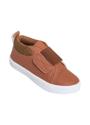 Perfecta - Tênis Infantil Caramelo com Velcro e Elástico - PERFECTA
