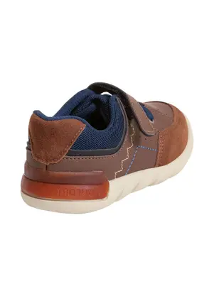 Perfecta - Tênis Infantil Castanho com Fechamento em Velcro - PERFECTA