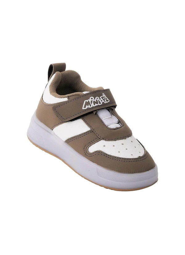 Perfecta - Tênis Infantil Cinza com Fechamento em Velcro