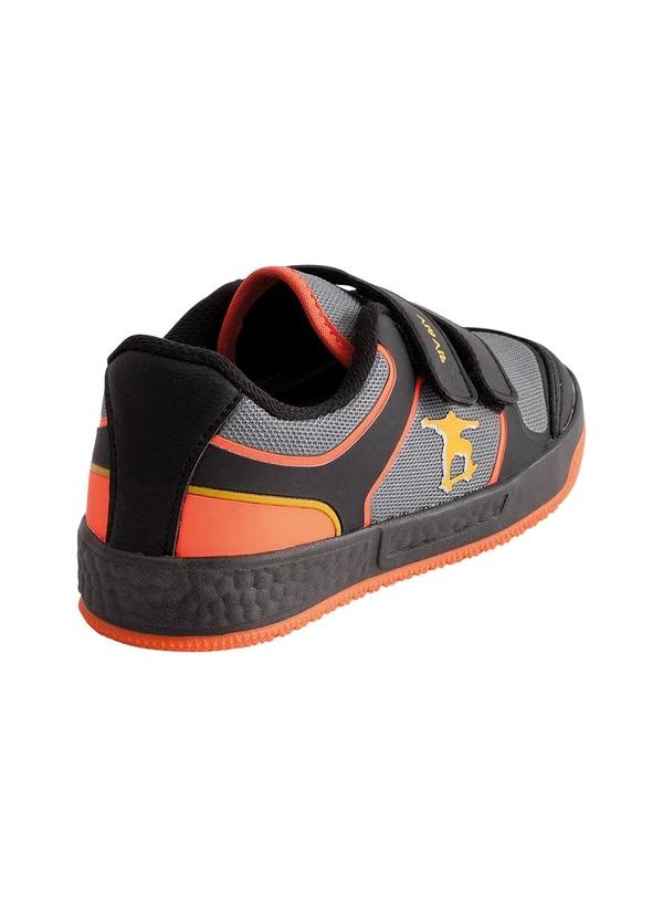 Perfecta - Tênis Infantil Grafite com Fechamento em Velcro 2