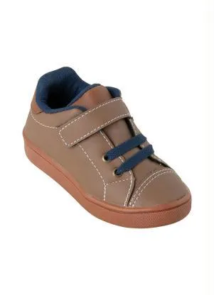 Perfecta - Tênis Infantil Marrom Fechamento em Velcro - PERFECTA