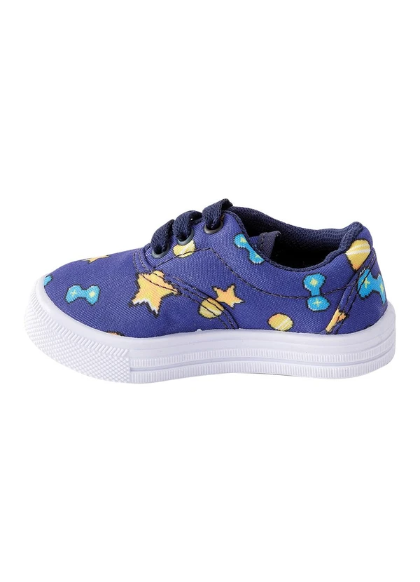 Perfecta - Tênis Infantil Menino Azul em Tecido 3