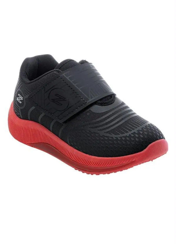 Perfecta - Tênis Infantil Preto com Solado Vermelho