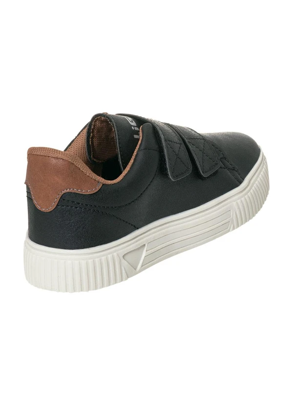 Perfecta - Tênis Infantil Preto com Velcro Duplo 2