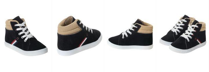 T�nis Infantil Preto em Camur�a