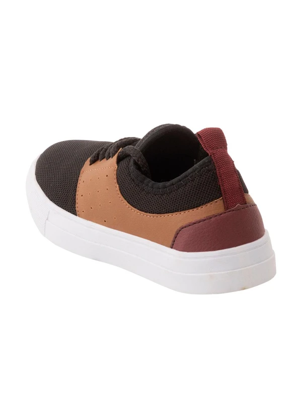 Perfecta - Tênis Infantil Preto em Sintético e Tecido 2