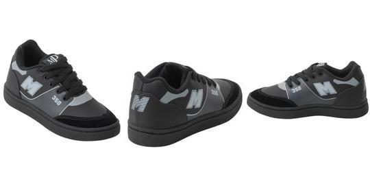 T�nis Infantil Preto em Sint�tico