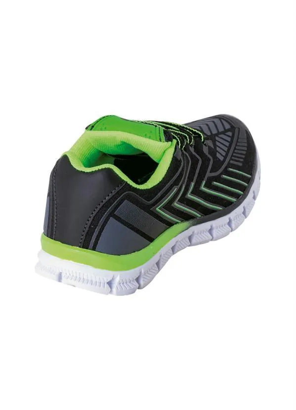 Perfecta - Tênis Infantil Preto em Tecido Estampado 2