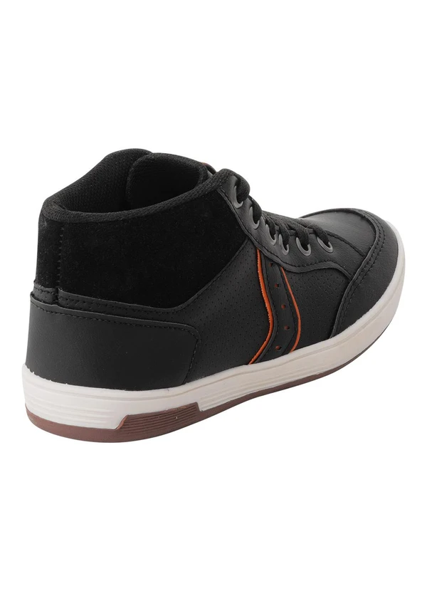 Perfecta - Tênis Infantil Preto Modelo Cano Médio 2