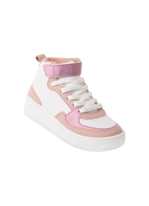 Perfecta - Tênis Infantil Rosa com Detalhe de Velcro - PERFECTA