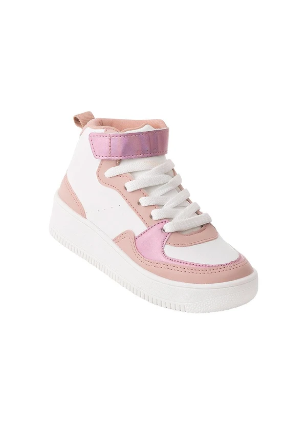 Perfecta Tênis Infantil Rosa com Detalhe de Velcro