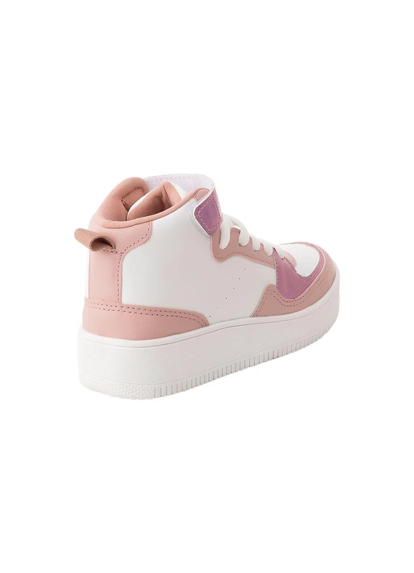 Perfecta - Tênis Infantil Rosa com Detalhe de Velcro 2