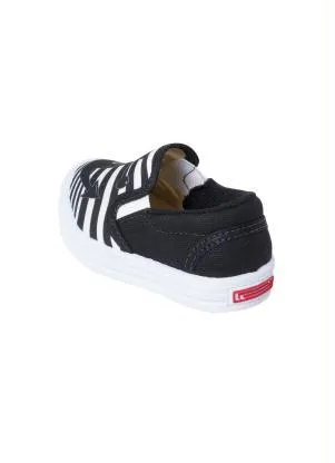 Perfecta - Tênis Infantil Slip On Preto Estampado - PERFECTA
