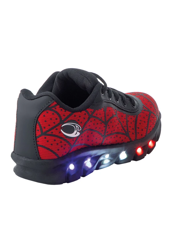 Perfecta - Tênis Infantil Vermelho com Luzinha 2