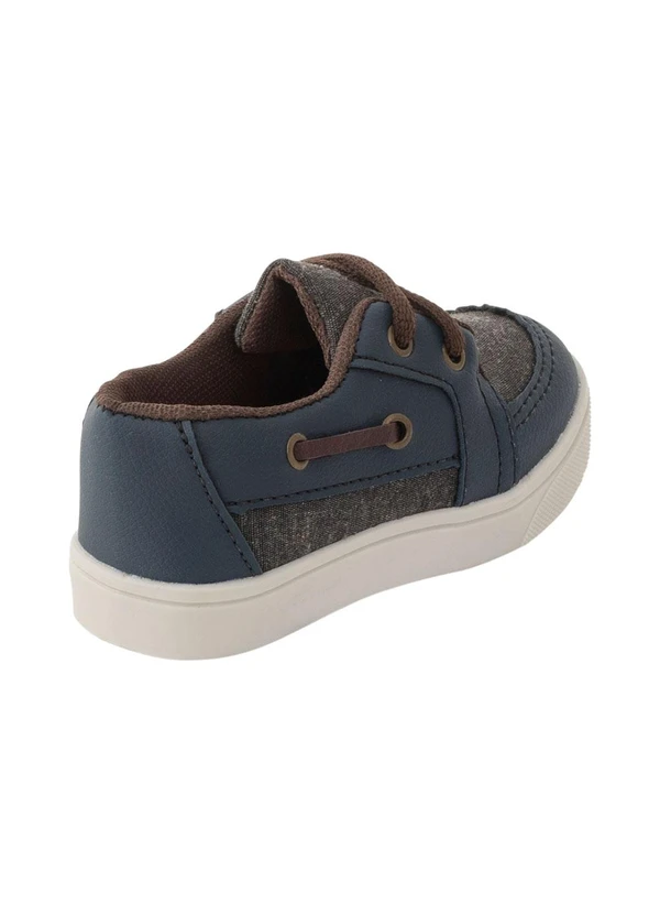 Perfecta - Tênis Marinho em Tecido e Sintético 2