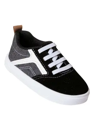 Tênis Molekinho (Preto) em Tecido e Camurça - MOLEKINHO