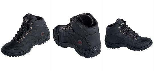 Bota Preta com Solado Emborrachado