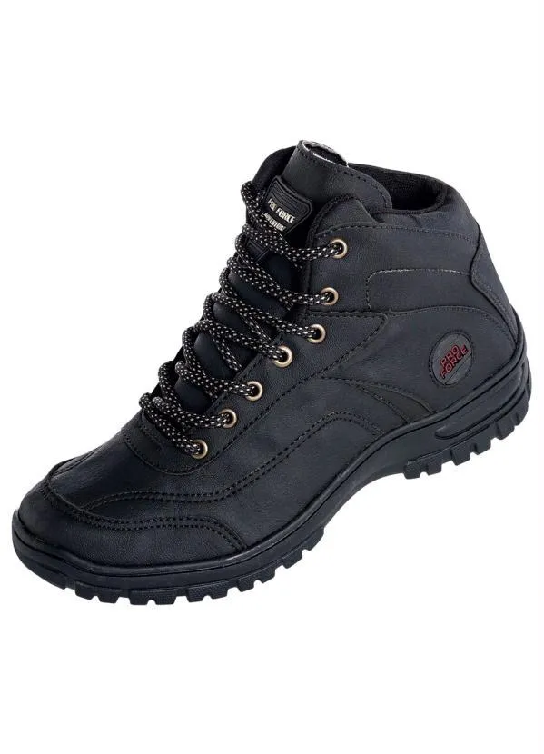 Perfecta - Bota Preta com Solado Emborrachado