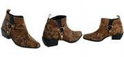 Bota Cano Curto Cowboy Marrom Masculina