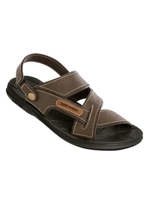 Perfecta - Sandália Masculina Marrom com Tira Removível - PERFECTA