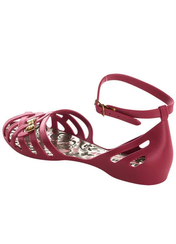 Perfecta - Sandália Bordô Detalhe Laço 2