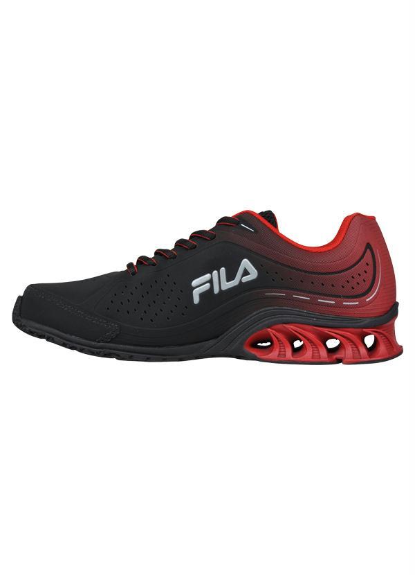 Fila - Tênis Fila Cage Python Preto e Vermelho 2