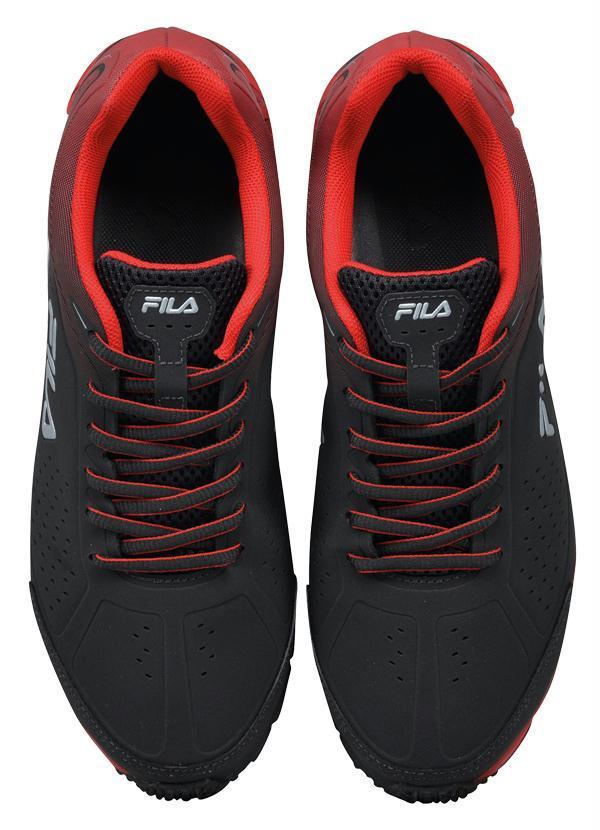 Fila - Tênis Fila Cage Python Preto e Vermelho 3