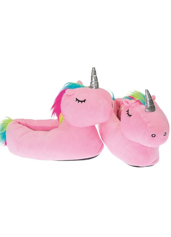 Mundo Lar - Pantufa de Unicórnio Rosa Calça do 27 Ao 33