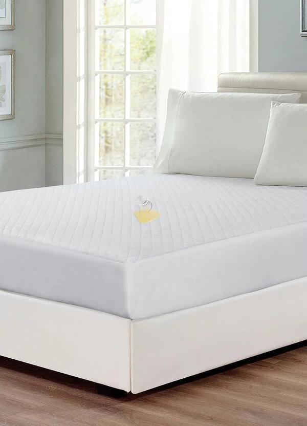 Lar e Lazer - Protetor de Colchão Impermeável Branco Solteiro 3