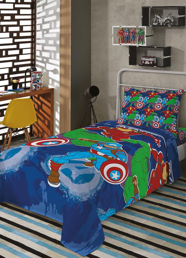 Lepper - Sobre Lençol Avengers Solteiro 1 Peça 3