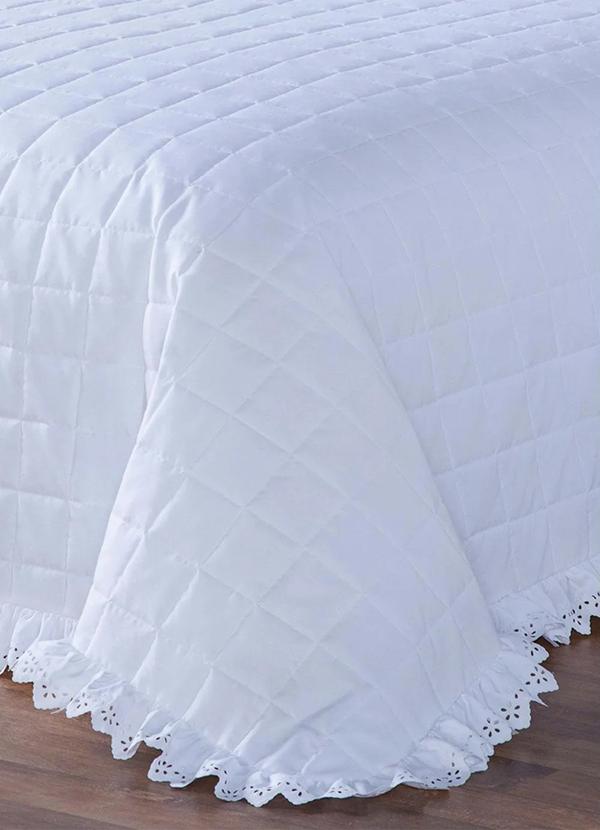 Lar e Lazer - Jogo de Cobre Leito Branco Queen 3 Peças 4