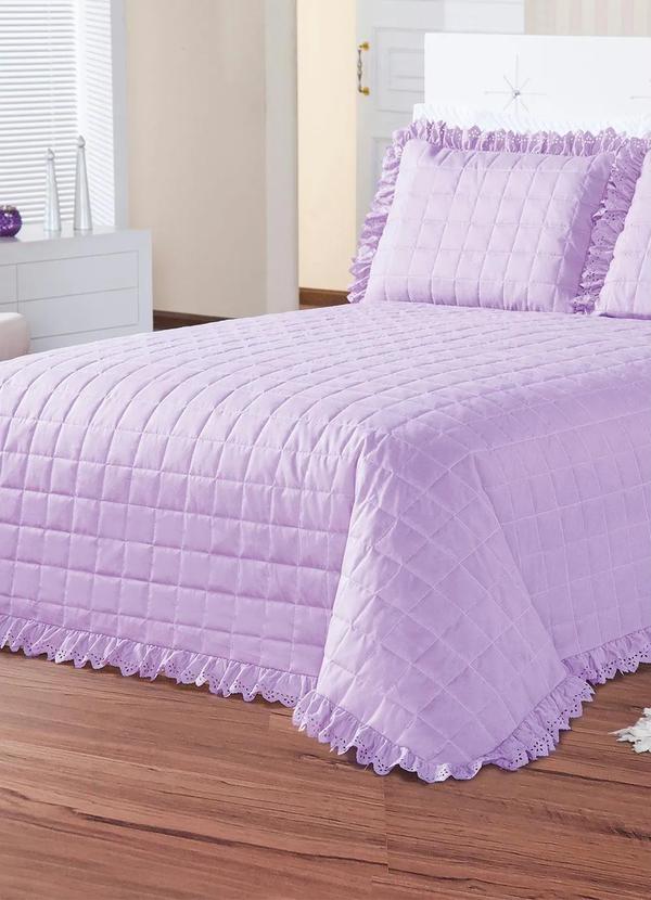 Lar e Lazer - Jogo de Cobre Leito Lilás Queen 3 Peças 2