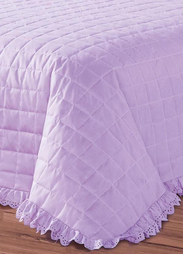 Lar e Lazer - Jogo de Cobre Leito Lilás Queen 3 Peças 4