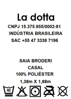 Lar e Lazer - Saia Box Branca Casal 1 Peça - LAR E LAZER