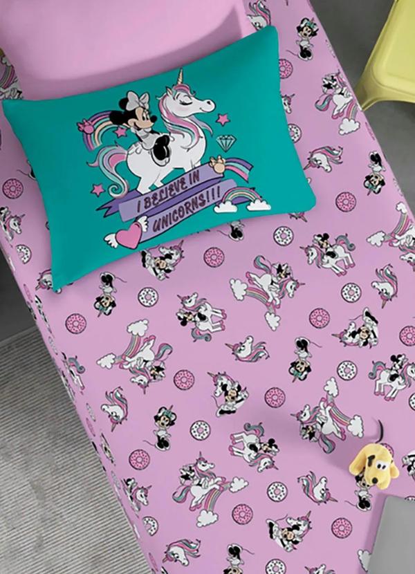 Portallar - Jogo de Cama Malha Minnie Solteiro 2 Peças 2