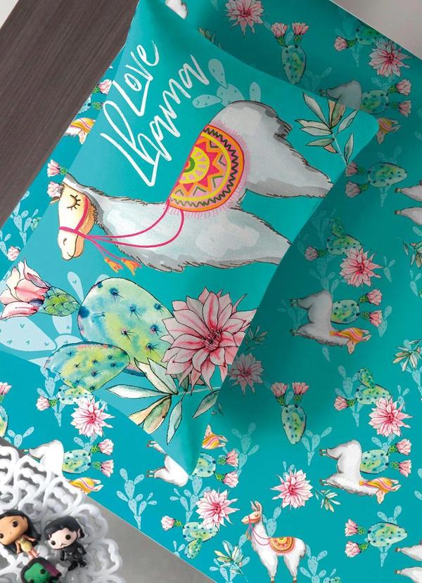 Portallar - Jogo de Cama Malha Lhama Solteiro 2 Peças 2