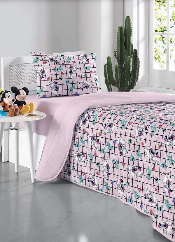 Portallar - Jogo de Cama Malha Minnie Solteiro 2 Peças 2