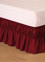 Saia Box Babado Vinho Casal 1 Pe�a