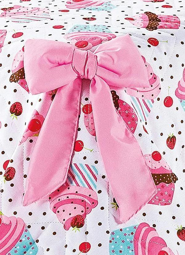 Lar e Lazer - Jogo de Colcha Cupcake Solteiro 3 Peças 2