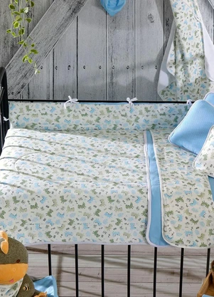 Sul Brasil - Protetor de Berço Malha Fofossauro 3 Peças - SUL BRASIL